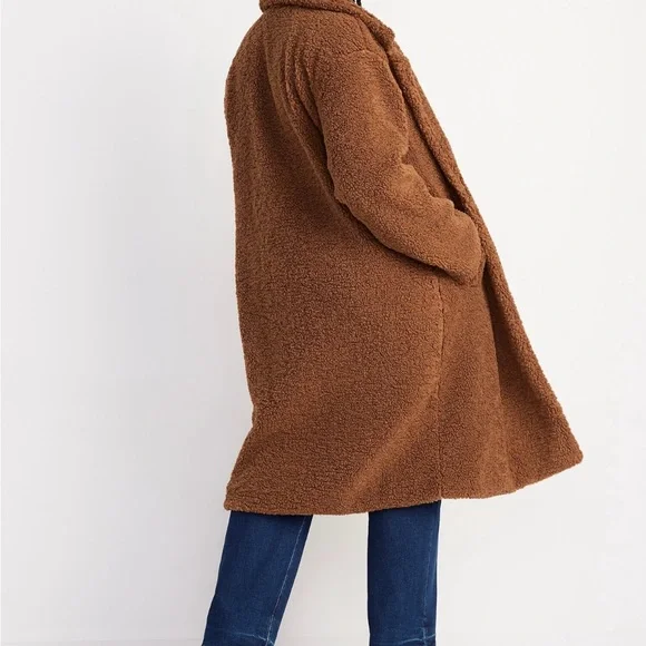 Cozy Brown Sherpa Teddy Coat - Picture 11 of 11